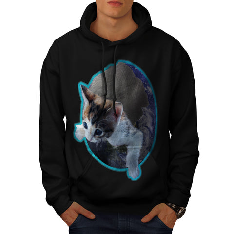 Kitty Earth Shell Mens Hoodie