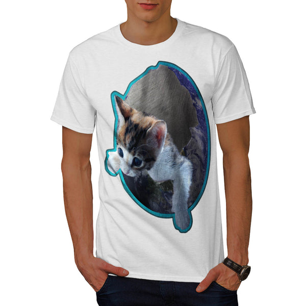 Kitty Earth Shell Mens T-Shirt