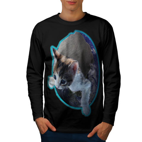 Kitty Earth Shell Mens Long Sleeve T-Shirt