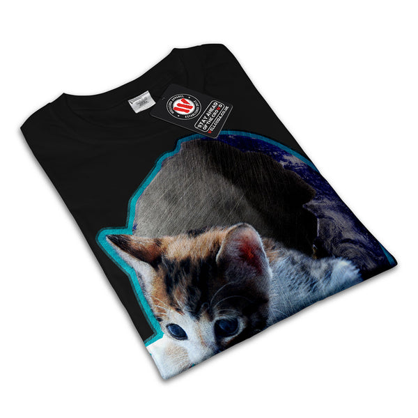 Kitty Earth Shell Womens T-Shirt