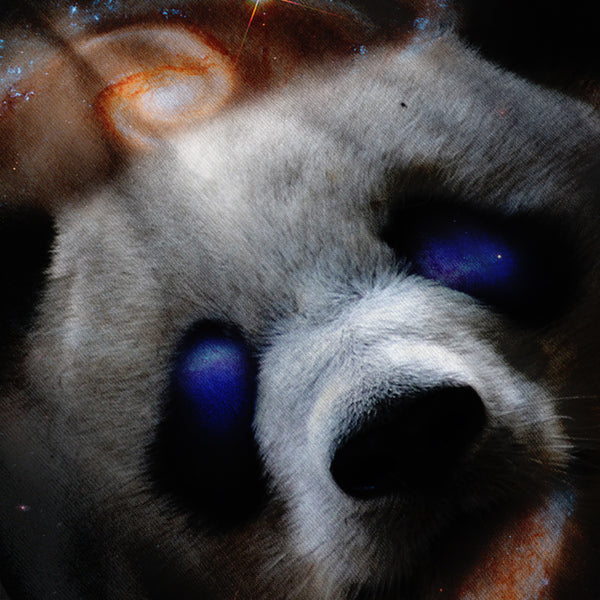 Galaxy Space Panda Mens Hoodie