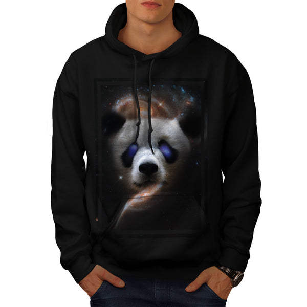 Galaxy Space Panda Mens Hoodie
