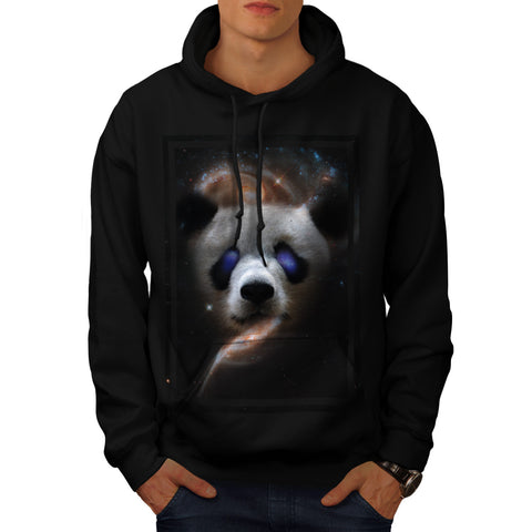 Galaxy Space Panda Mens Hoodie