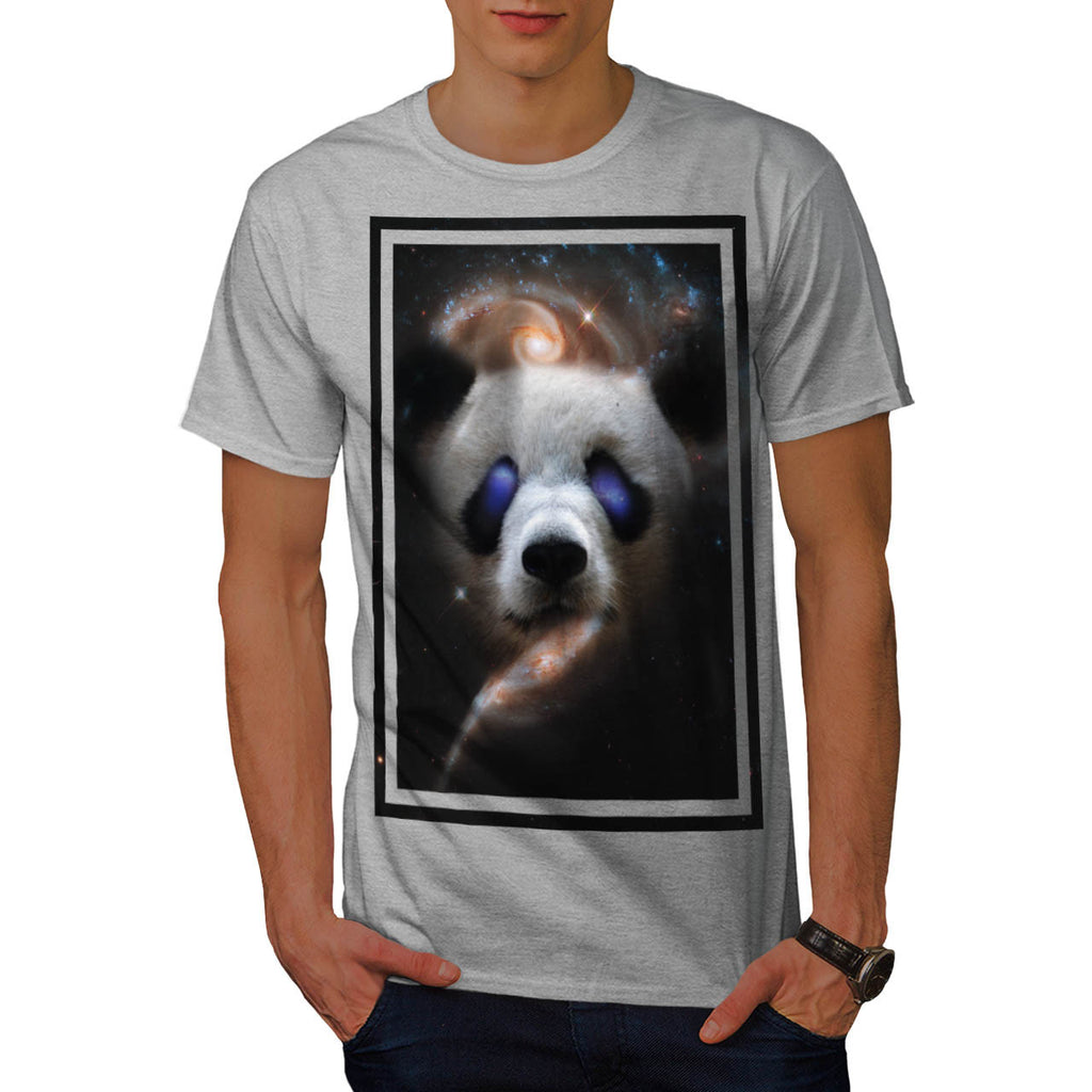 Galaxy Space Panda Mens T-Shirt