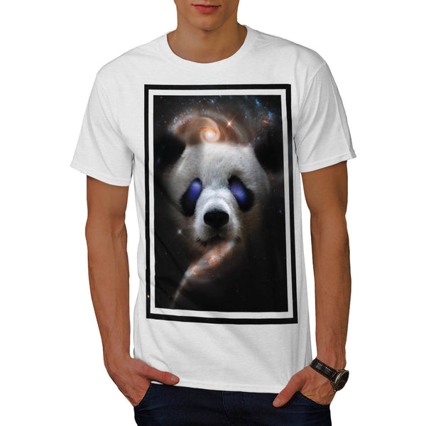Galaxy Space Panda Mens T-Shirt