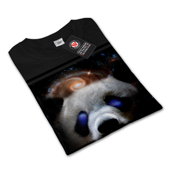 Galaxy Space Panda Womens Long Sleeve T-Shirt