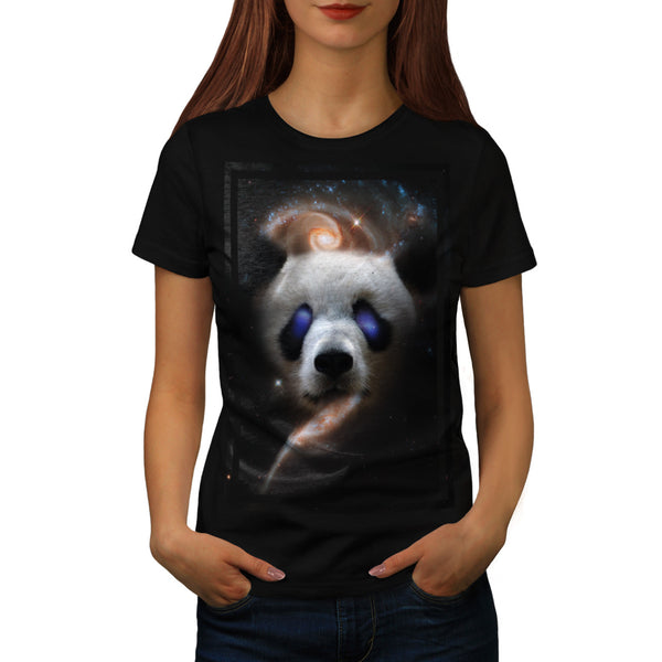 Galaxy Space Panda Womens T-Shirt