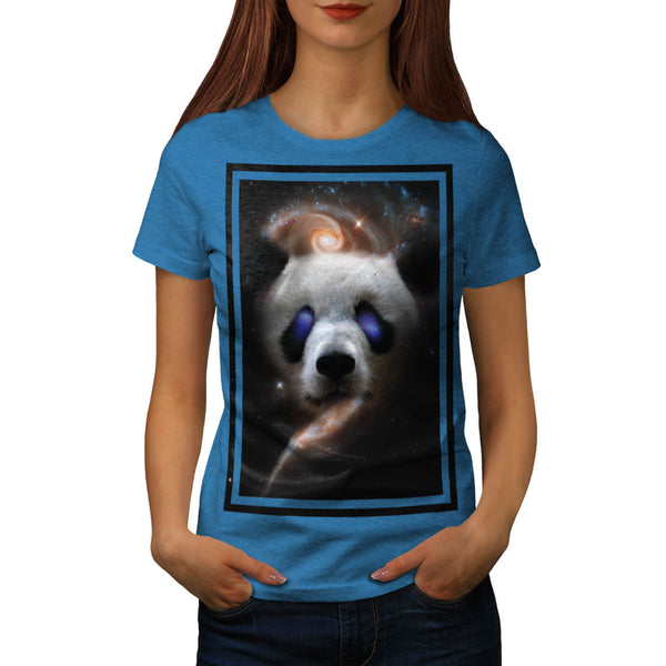 Galaxy Space Panda Womens T-Shirt