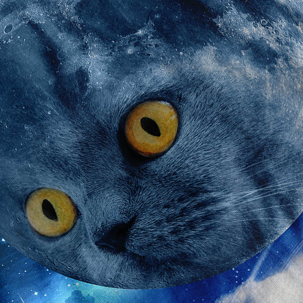 Magic World Moon Cat Womens Hoodie