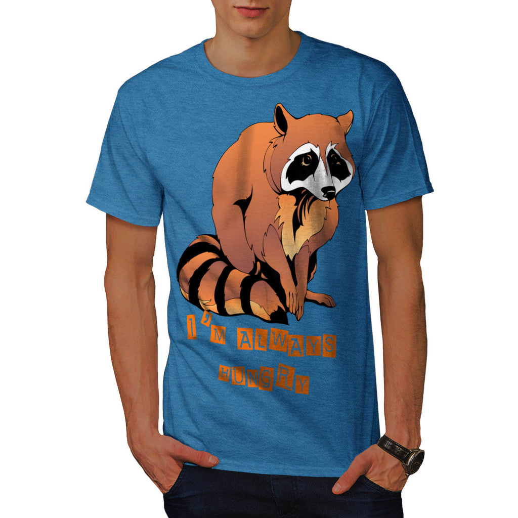 Sad Animal Racoon Mens T-Shirt