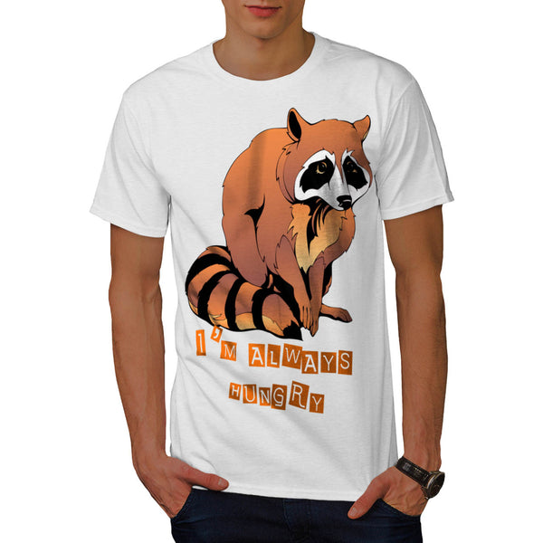 Sad Animal Racoon Mens T-Shirt
