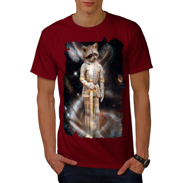 Space Knight Racoon Mens T-Shirt