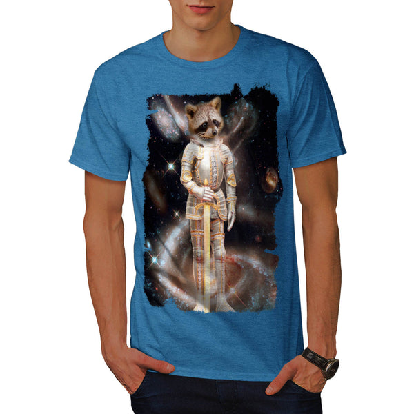 Space Knight Racoon Mens T-Shirt