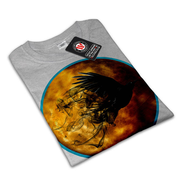 Fly Crow Planet Sun Womens T-Shirt