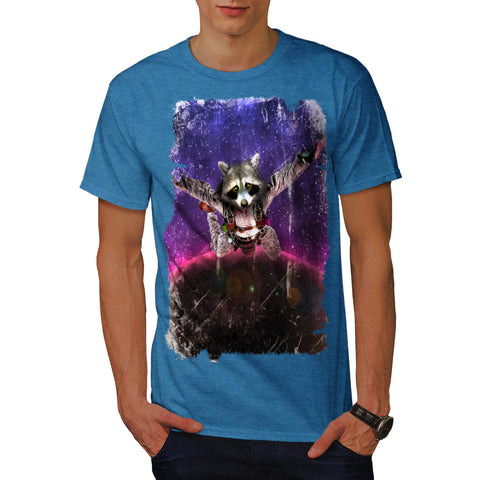 Space Racoon Animal Mens T-Shirt