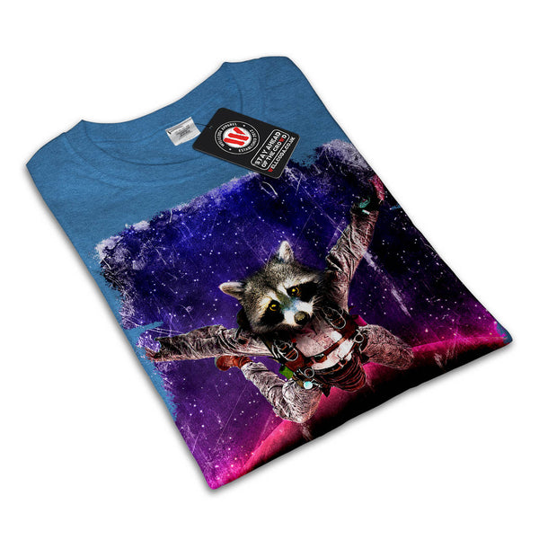Space Racoon Animal Mens T-Shirt