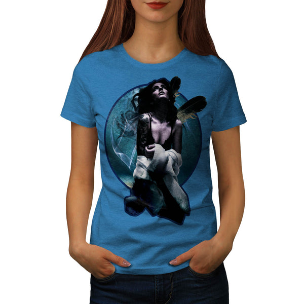 Girl Fantasy Fairy Womens T-Shirt