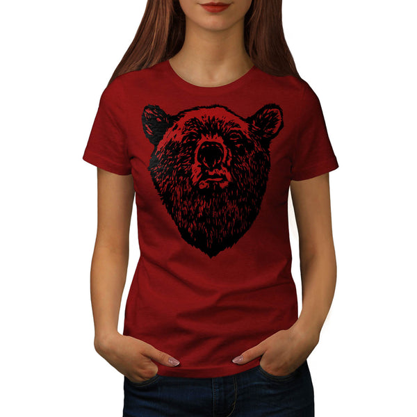 Torn Bear Animal Zoo Womens T-Shirt