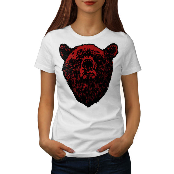 Torn Bear Animal Zoo Womens T-Shirt
