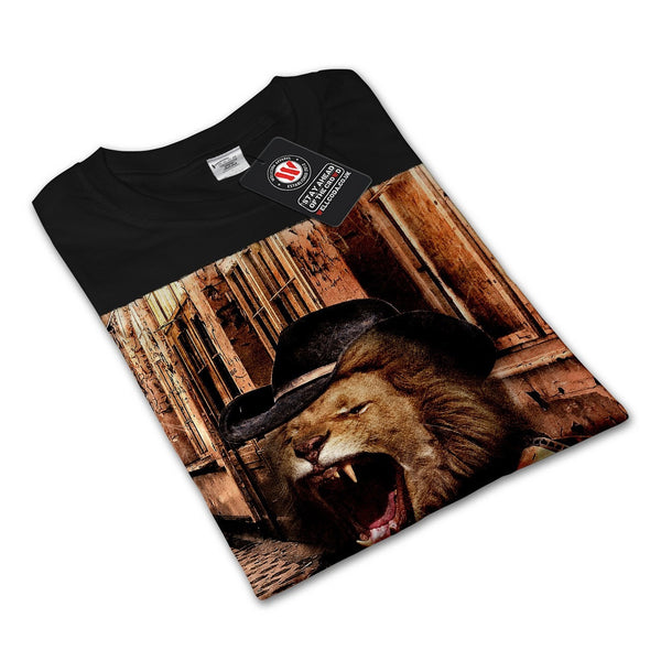 Angry Fury Lion Gun Mens Long Sleeve T-Shirt
