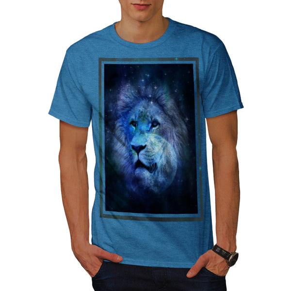 Space Lion Fantasy Mens T-Shirt