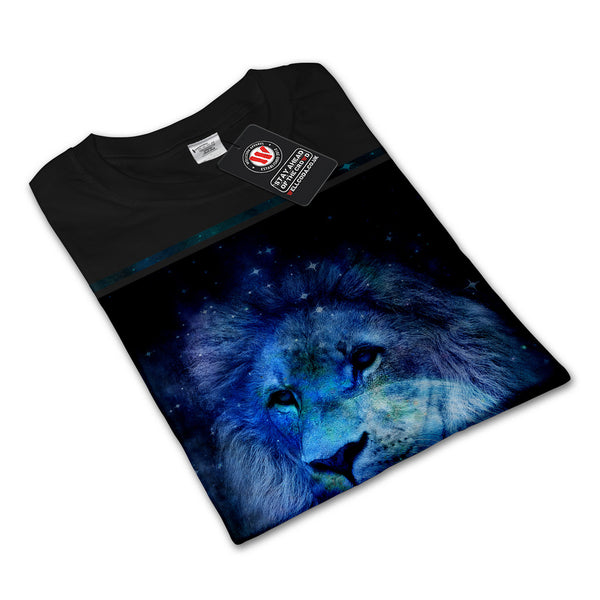 Space Lion Fantasy Mens Long Sleeve T-Shirt