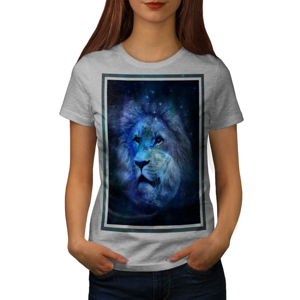 Space Lion Fantasy Womens T-Shirt