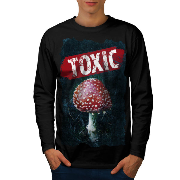 Big Toxic Mushroom Mens Long Sleeve T-Shirt