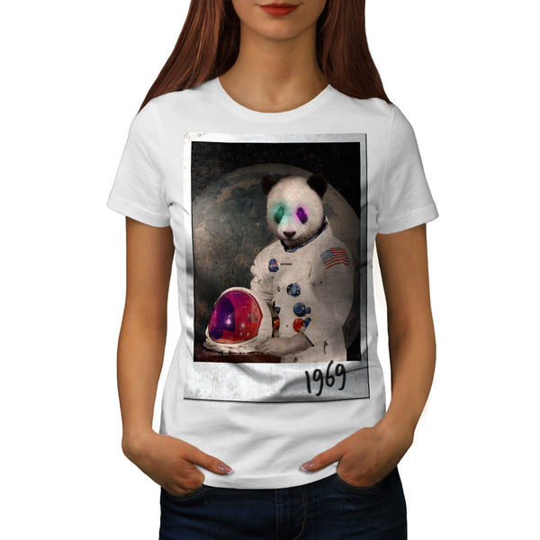 Panda Astronaut Fun Womens T-Shirt