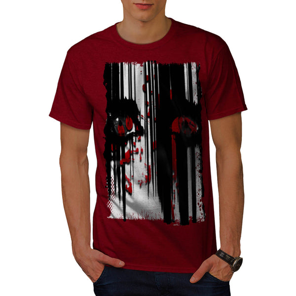 Horror Face Grudge Mens T-Shirt
