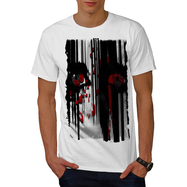 Horror Face Grudge Mens T-Shirt
