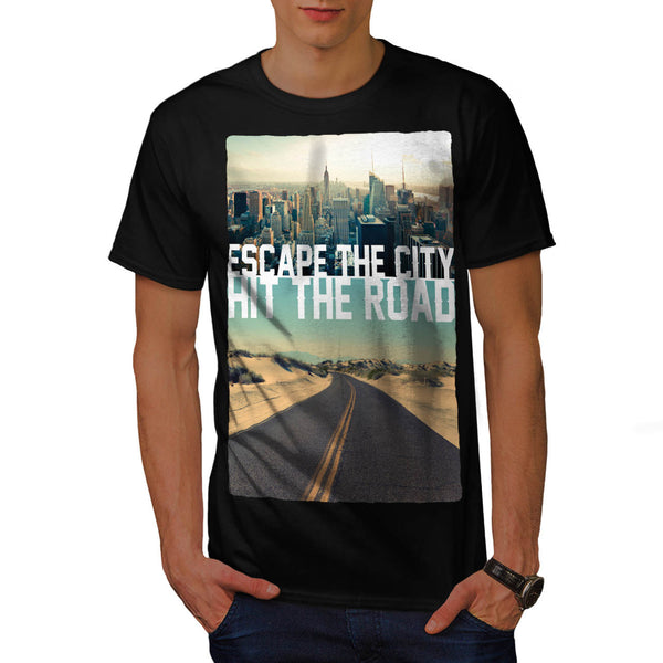Escape City Hit Road Mens T-Shirt