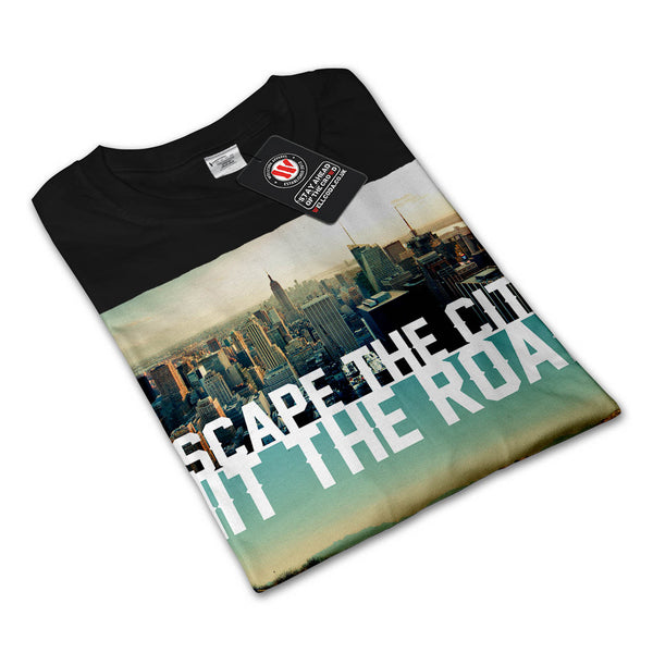 Escape City Hit Road Womens Long Sleeve T-Shirt