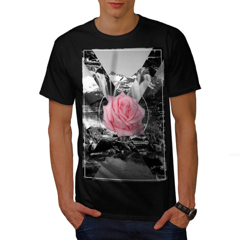 Rocky Mountain Rose Mens T-Shirt