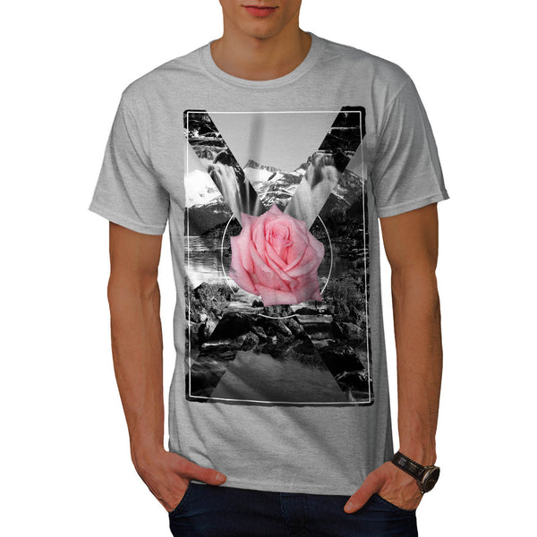 Rocky Mountain Rose Mens T-Shirt