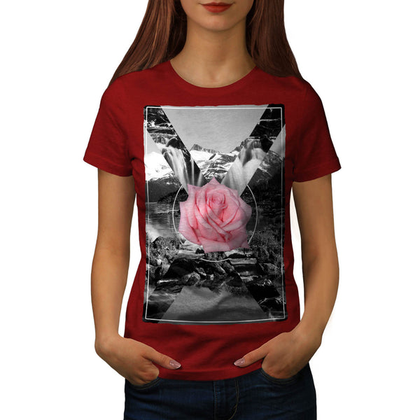 Rocky Mountain Rose Womens T-Shirt