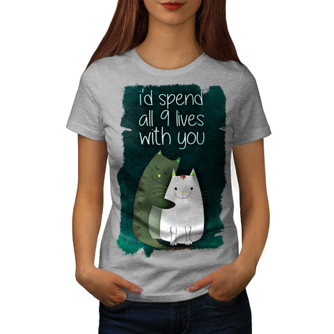 Cat Together Life Womens T-Shirt