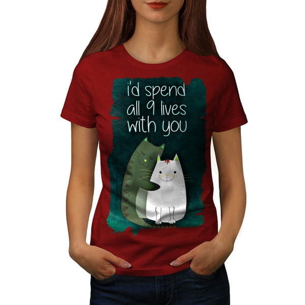 Cat Together Life Womens T-Shirt