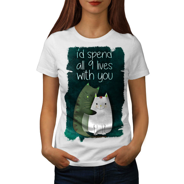 Cat Together Life Womens T-Shirt