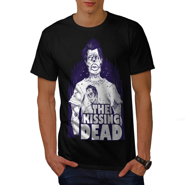 Kissing Undead Fun Mens T-Shirt
