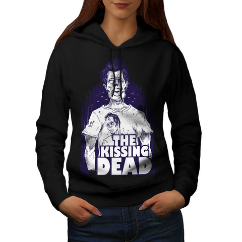 Kissing Undead Fun Womens Hoodie