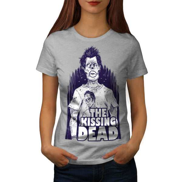 Kissing Undead Fun Womens T-Shirt