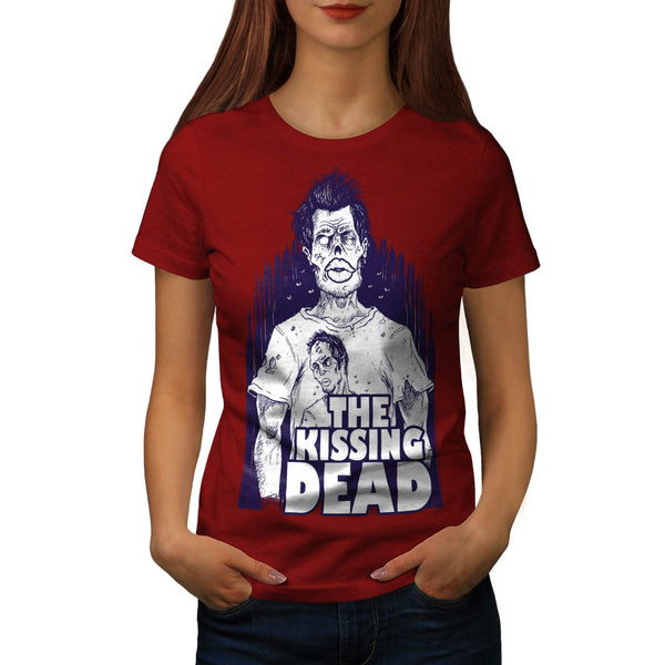 Kissing Undead Fun Womens T-Shirt
