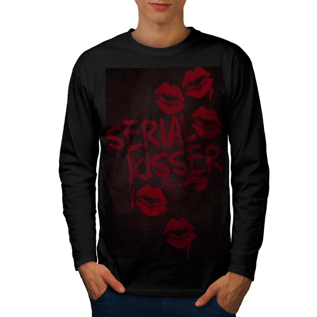 Serial Lip Kisser Mens Long Sleeve T-Shirt