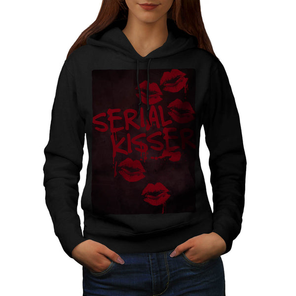 Serial Lip Kisser Womens Hoodie