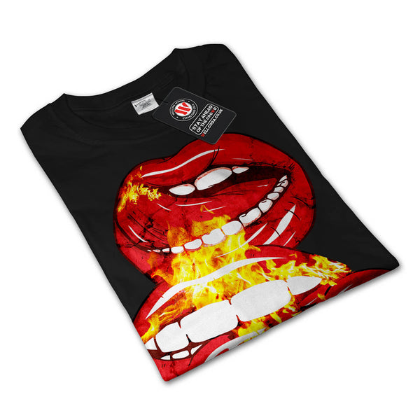 Flaming Lip Art Womens Long Sleeve T-Shirt