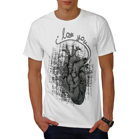 I love You Heart Mens T-Shirt