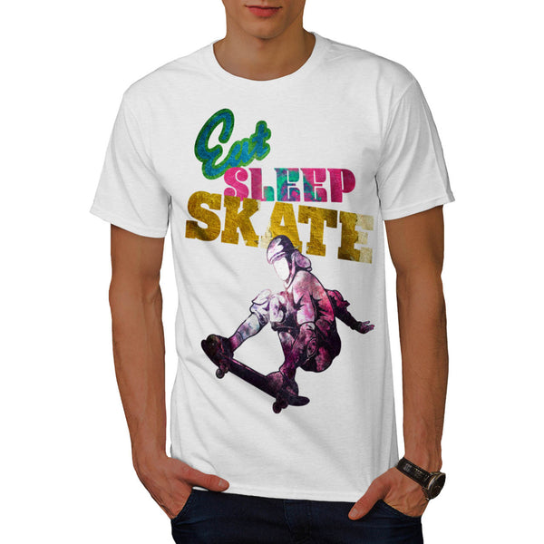 Eat Sleep Skate Fun Mens T-Shirt