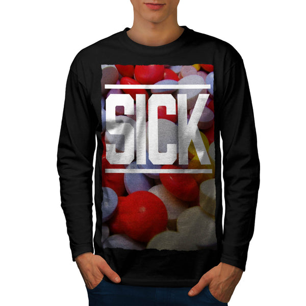 Feeling Ill Mood Mens Long Sleeve T-Shirt