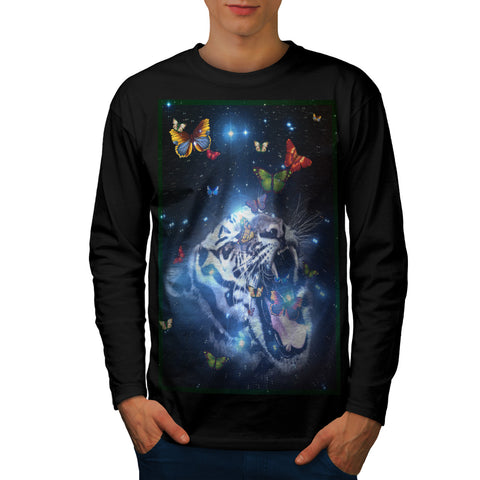 White Tiger Universe Mens Long Sleeve T-Shirt